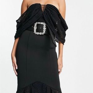 ASOS midi dress with belt